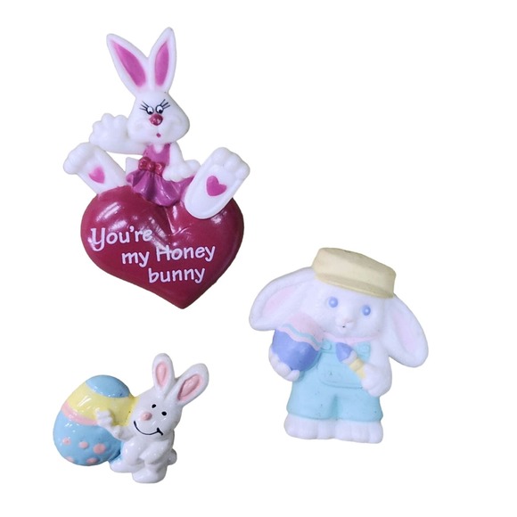 Vintage Bunny Rabbit and Easter Egg Pins - Picture 4 of 10